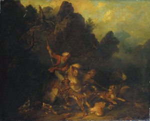 Tiger Hunt by Sir Peter Francis Bourgeois