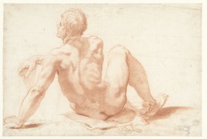 Study of a Seated Male Nude