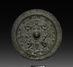 Mirror with Xiwangmu by Six Dynasties Chinese School