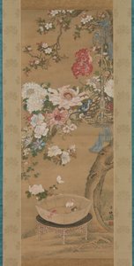 Flowers and Goldfish, 18th century