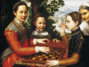 The Chess Game (detail) by Sofonisba Anguissola