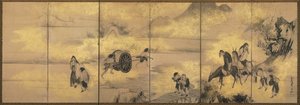 The Eight Immortals of the Wine Cup by Soga Shohaku