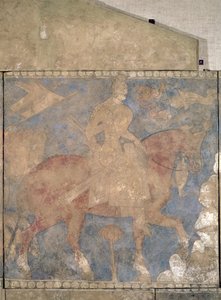The Heroic Rustam, from Penjikent, first half of the 8th century by Soghdian