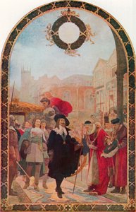 Charles I Demanding the Five Members at the Guildhall by Solomon Joseph Solomon