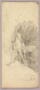 Horse and Wagon by Solon H. Borglum