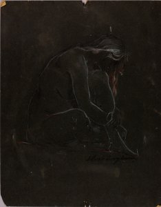 Seated Nude by Solon H. Borglum