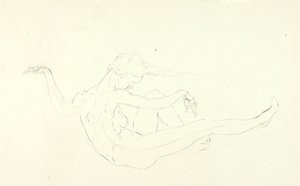 Swimming Nude by Solon H. Borglum