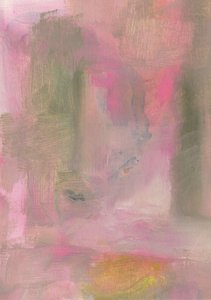 Pink Green Abstract Flow