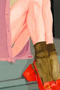 Colorful Legs Red Shoes by Sophia Novosel