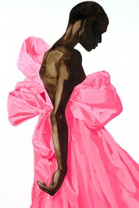Vibrant Pink Bow Dress by Sophia Novosel