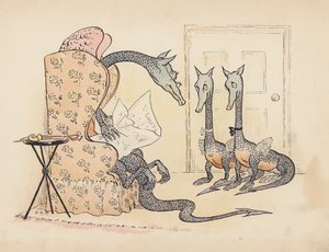 Illustration for Little Twin Dragons by Sophia Rosamond Praeger