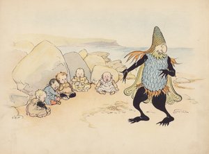 Illustration for Little Twin Dragons by Sophia Rosamond Praeger