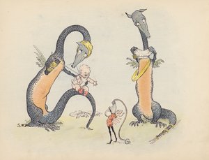 Illustration for Little Twin Dragons by Sophia Rosamond Praeger