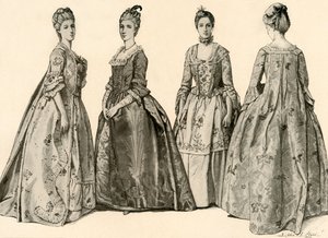 Clothing during the Reign of George II 1735-1760, 1903, 1937 by Sophie B. Steel