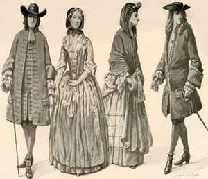 Clothing during the Reigns of Charles II, James II, William and Mary 1682-1700 by Sophie B. Steel