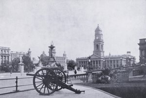 Town Gardens, showing Post Office, Durban