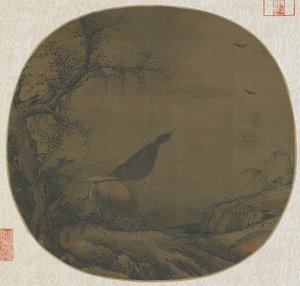 Homeward-bound Fisherman Covered in Snow by Southern Song Dynasty Chinese School