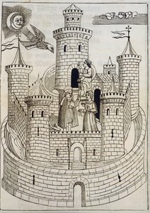 A Castle (engraving to accompany Mallorcan songs written by Fray Encelm Turmeda) by Spanish School