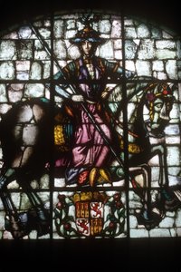 A knight on horseback