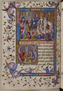 Alfonso V Attends Mass, from Psalter and Hours of Alfonso V of Aragon by Spanish School
