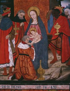 Adoration of the Magi, panel from the Church San Andres of Tortura by Spanish School