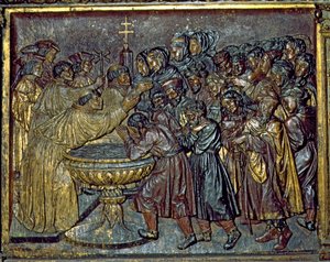 Baptism of the Moors, by Felipe Bigarny, Capilla Real, Granada, Andalusia, Spain