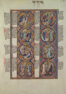 Biblia Moralizada de San Luis, Tome II, 7v by Spanish School