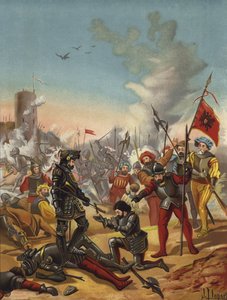 Capture of King Francis I of France at the Battle of Pavia, Italy, 1525