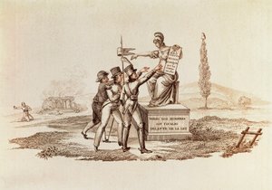 Constitution of the Cortes of Cadiz, March 19 by Spanish School
