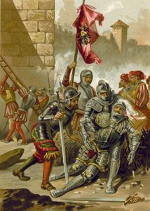 Death of Charles III, Duke of Bourbon, at the Sack of Rome, 1527 by Spanish School