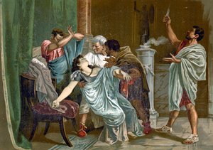 Death of Lucretia by Spanish School