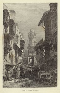 Egypt - Street in Cairo by Spanish School