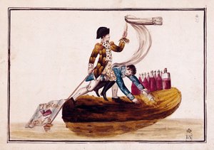 Expulsion of Joseph Bonaparte after the Defeat of Vitoria in Spain by Spanish School