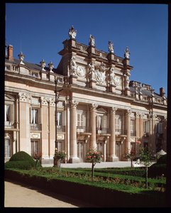 Facade of the Royal Palace of the Granja de San Ildefonso by Spanish School