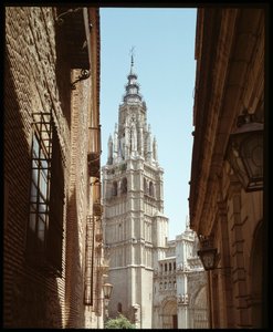 Gothic Art: view of the Cathedrale Sainte Marie (Saint Mary) 13th-15th century Toledo, Spain