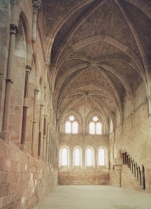 Interior of the refectory of the monastery, 1215 by Spanish School