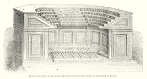 Layout of the Keys of the Monumental Organ of St Peter