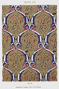 Ornaments in panels, Court of the Mosque by Spanish School