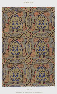 Ornaments on panels, Hall of Ambassadors by Spanish School