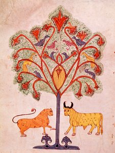 Page of a Mozarabic Bible: The Dream of the Tree of Nabucodonosor Interpreted by the Prophet Daniel by Spanish School