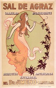 Pharmaceutical Advertisement for Dr Jimeno Sal de Agraz, c.1900