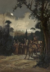 Pope Pius IX leaving Rome, 1848