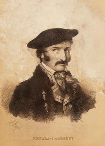 Portrait of Tomas Zumalacarregui (1788-1835), character from the Spanish Campaign or War of Independence and First Carlist War by Spanish School