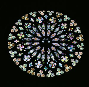 Rayonnant rose window, c.1380 by Spanish School