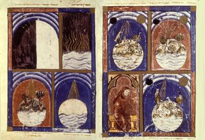 Reproduction of The Creation, from the Sarajevo Haggadah