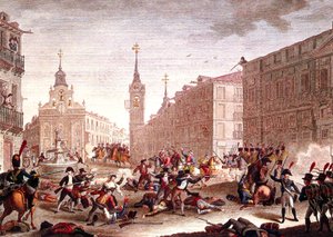 Riots against Napoleonic Troops, Madrid, May 1808 by Spanish School
