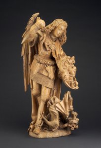 Saint Michael and the Devil by Spanish School