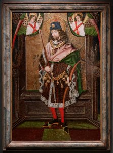Saint Sebastian. Origin parish church of Piedratajada (Zaragoza). 15th century
