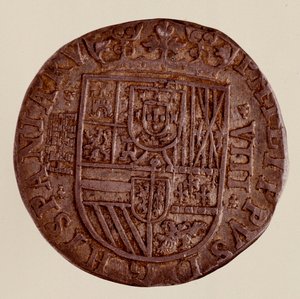 Silver Coin (8 Reales) from Spain: Reign of Philip II (1589) by Spanish School