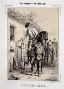Smugglers, Andalusian Costumes by Spanish School